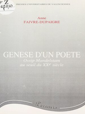 cover image of Genèse d'un poète